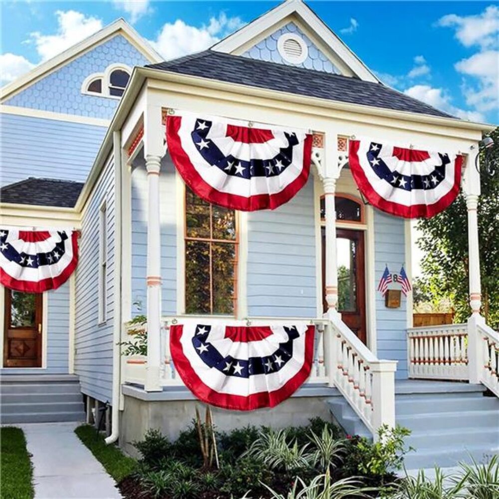 1.5X3 Ft Patriotic 4th of July Decoration Bunting Flag Red White Blue US Banner - Picture 2 of 7